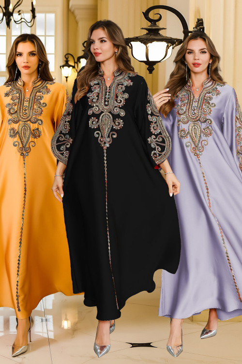 Robe orientale femme Safran Royal – Élégance raffinée