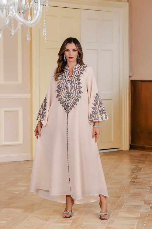 Robe orientale femme Rose de Minuit – Élégance raffinée