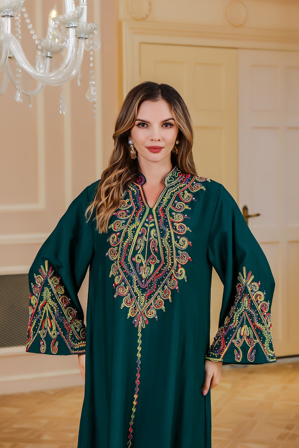 Caftan Élégance Royale - Chic Méditerranéen