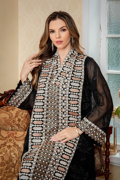 Robe Élégante en Polyester Fluide