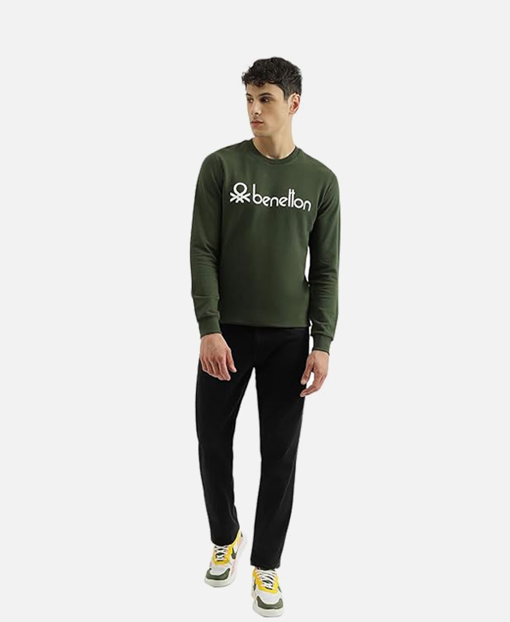 Benetton Regular Fit Round Neck Sweatshirt