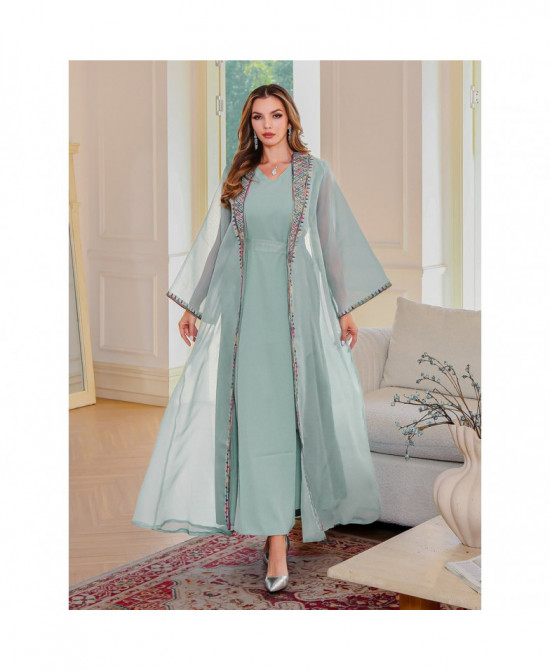 Abaya Élégance Bohème vue 3