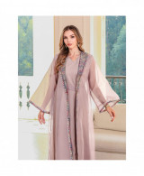 Abaya Élégance Bohème vue 4