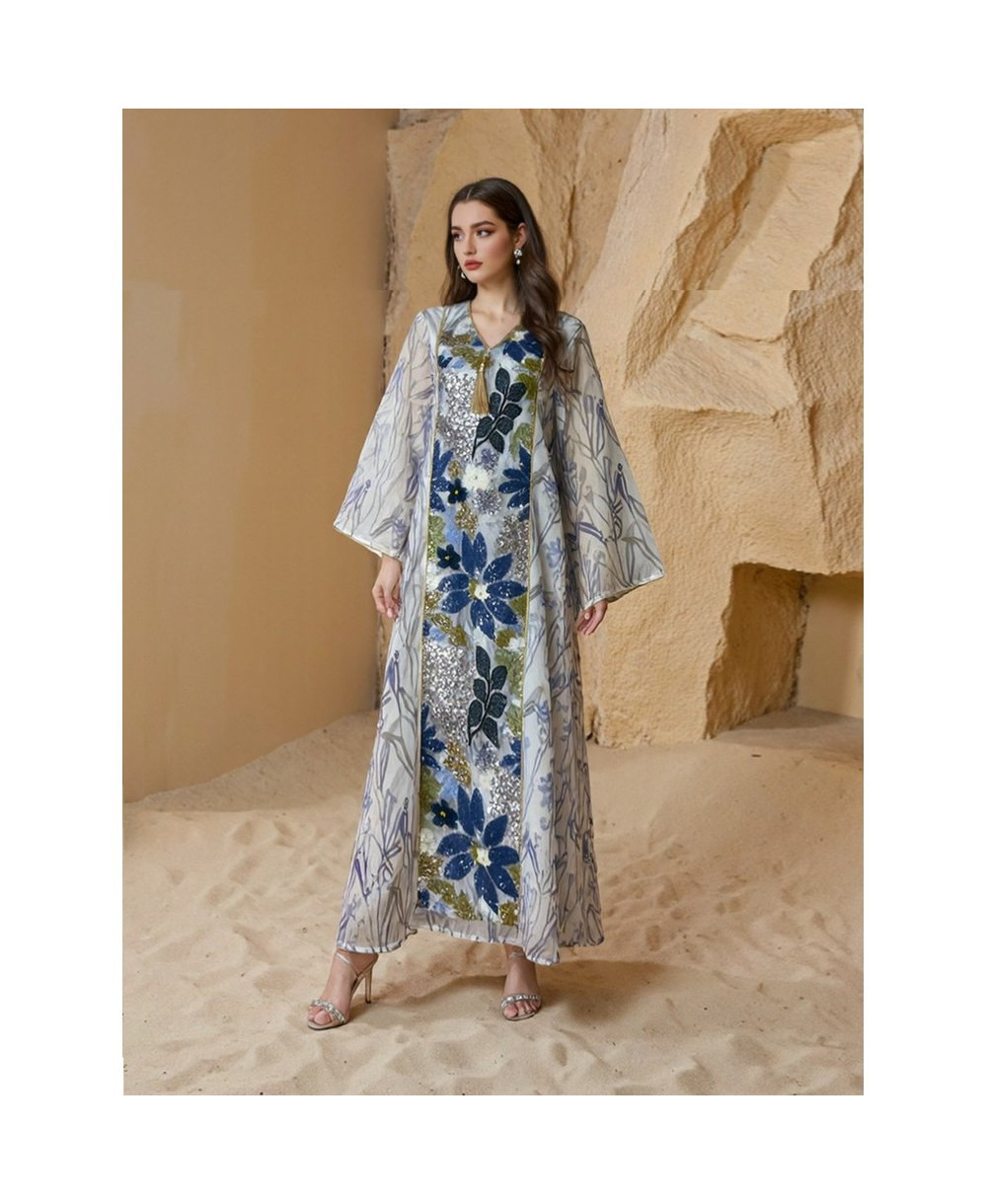 Kaftan Élégance Florale vue 5