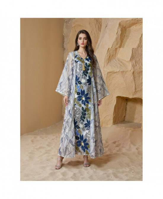 Kaftan Élégance Florale vue 9