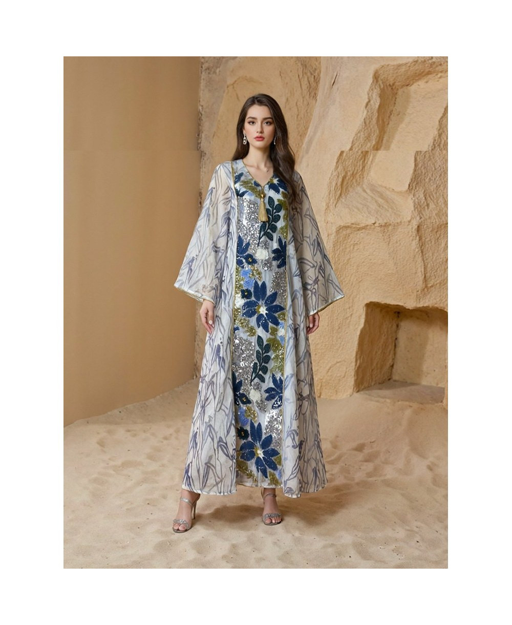 Kaftan Élégance Florale vue 9