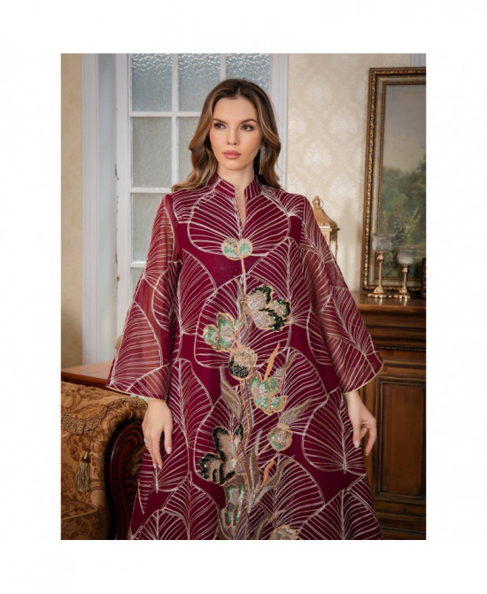 Caftan Élégance Florale vue 6