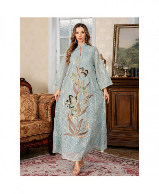 Caftan Élégance Florale vue 8