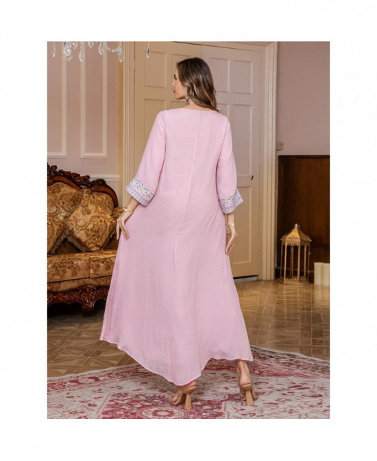 Robe Évasée Broderie vue 4