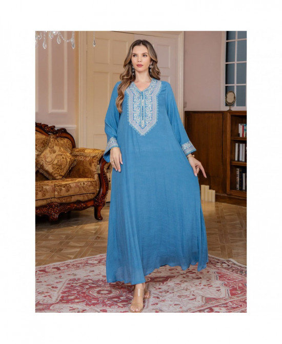 Robe Évasée Broderie vue 7