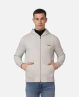Men Full Sleeve Solid Hooded Sweatshirt