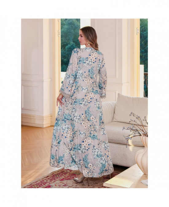 Robe Maxi Florale Élégante vue 4