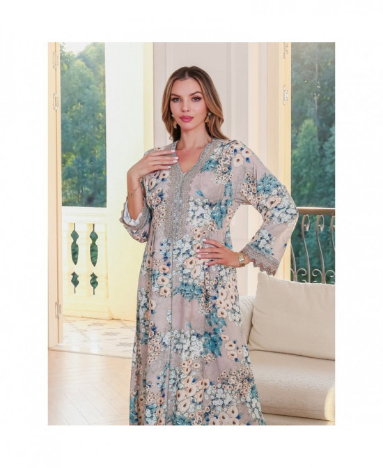 Robe Maxi Florale Élégante vue 5