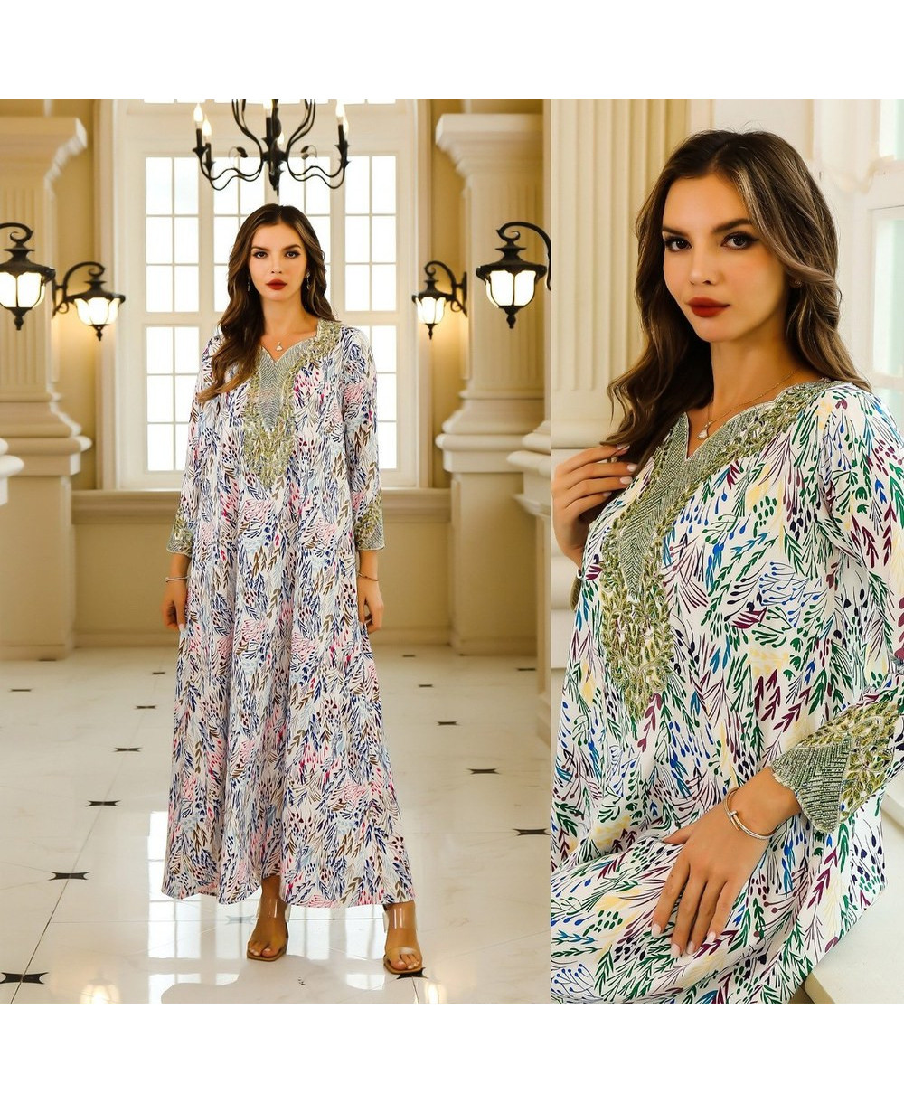 Robe Caftan Élégance Bohème vue 1