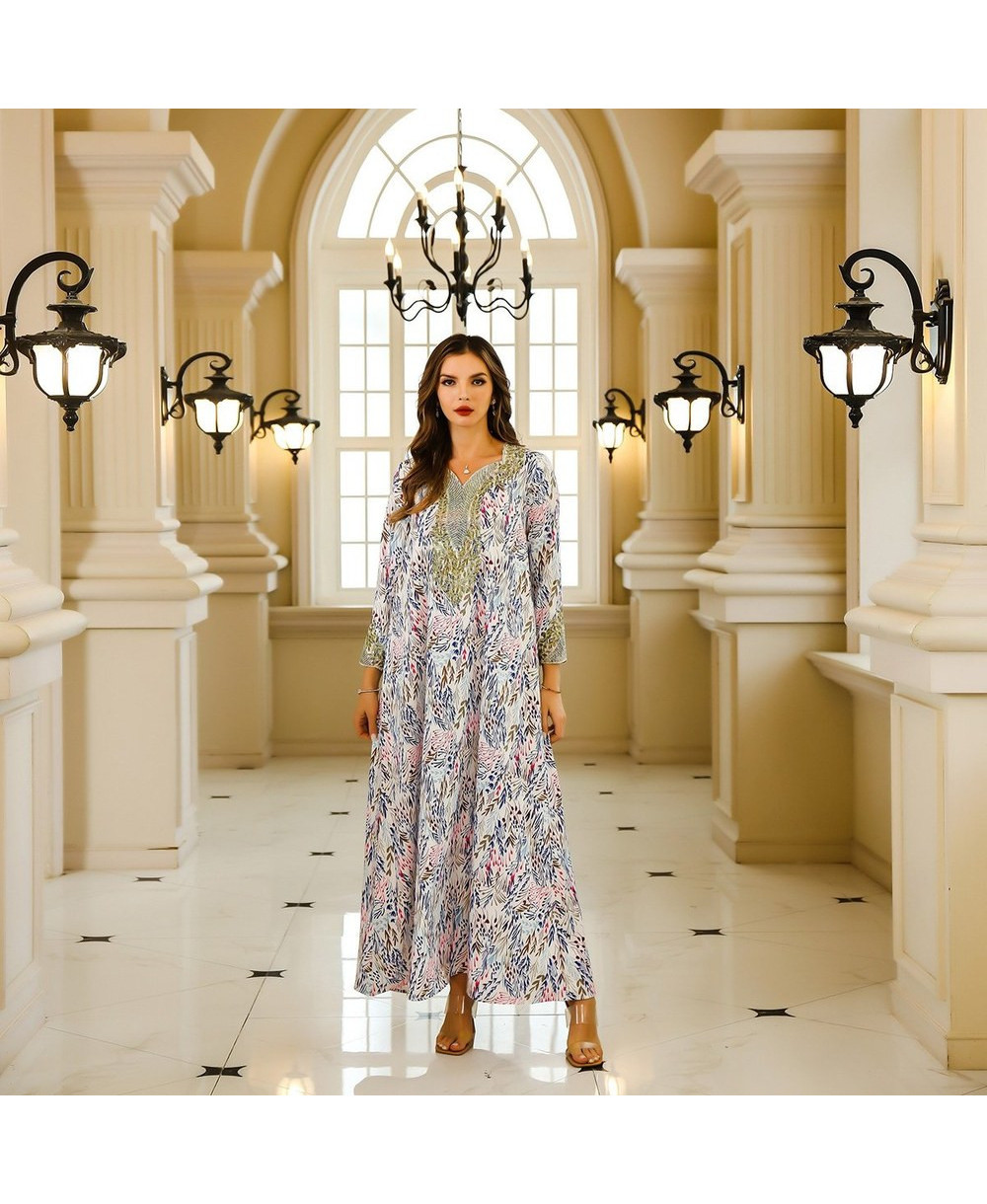 Robe Caftan Élégance Bohème vue 3