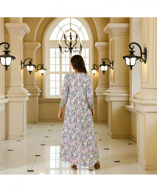 Robe Caftan Élégance Bohème vue 5