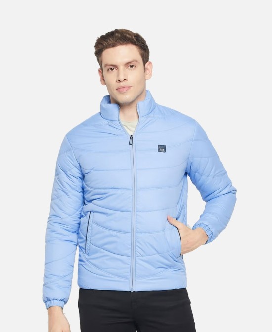 Men's Solid Full Sleeve Baseball Collar Windcheater  Jacket