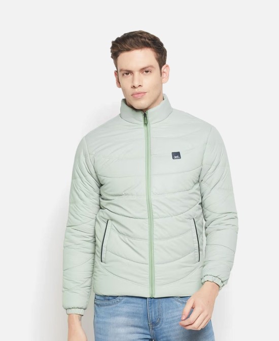 Men's Solid Full Sleeve Baseball Collar Windcheater  Jacket