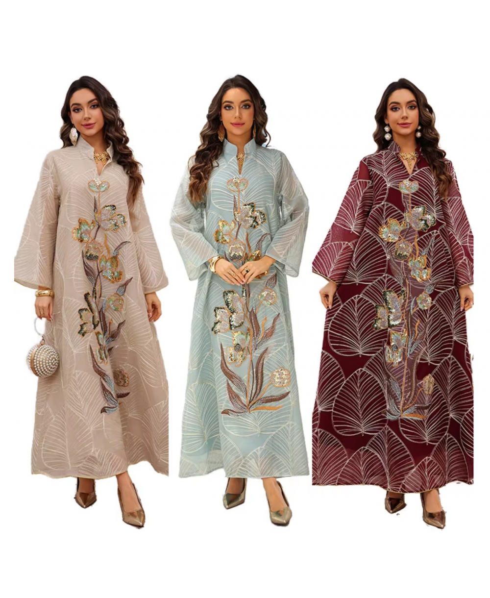 Caftan Élégance Florale - Zayphir