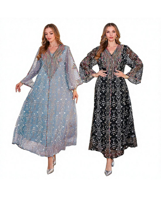 Robe Longue Orientale Élégante - Zayphir